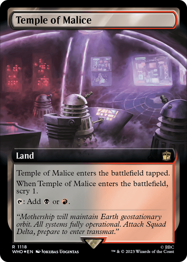 Temple of Malice (Extended Art) (Surge Foil) [Doctor Who] | Fandemonia Ltd