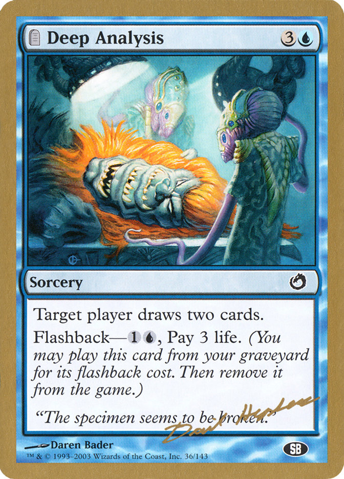 Deep Analysis (Dave Humpherys) (SB) [World Championship Decks 2003] | Fandemonia Ltd