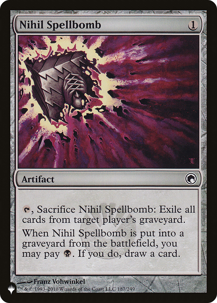 Nihil Spellbomb [The List] | Fandemonia Ltd