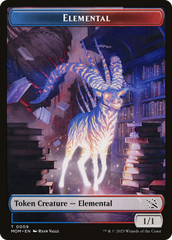 Elemental (09) // Spirit (13) Double-Sided Token [March of the Machine Tokens] | Fandemonia Ltd