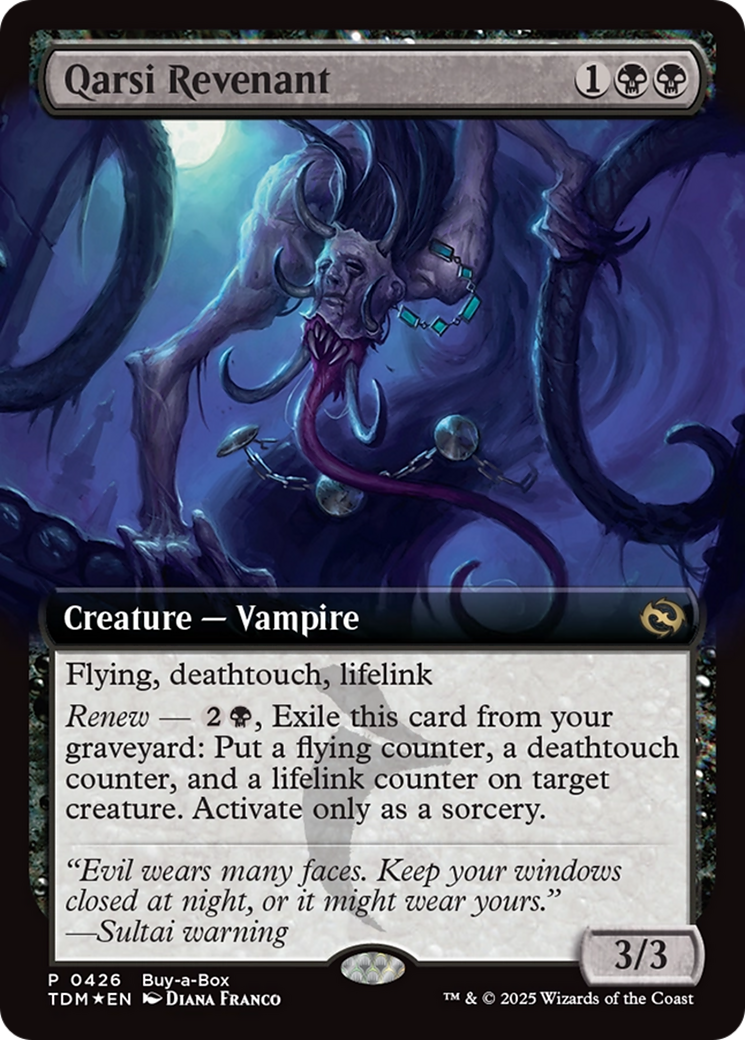 Qarsi Revenant (Extended Art) (Buy-A-Box) [Tarkir: Dragonstorm Promos] | Fandemonia Ltd