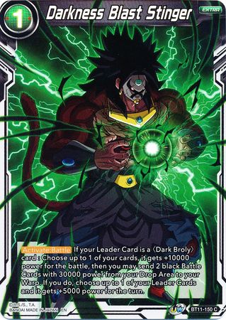 Darkness Blast Stinger (BT11-150) [Vermilion Bloodline 2nd Edition] | Fandemonia Ltd