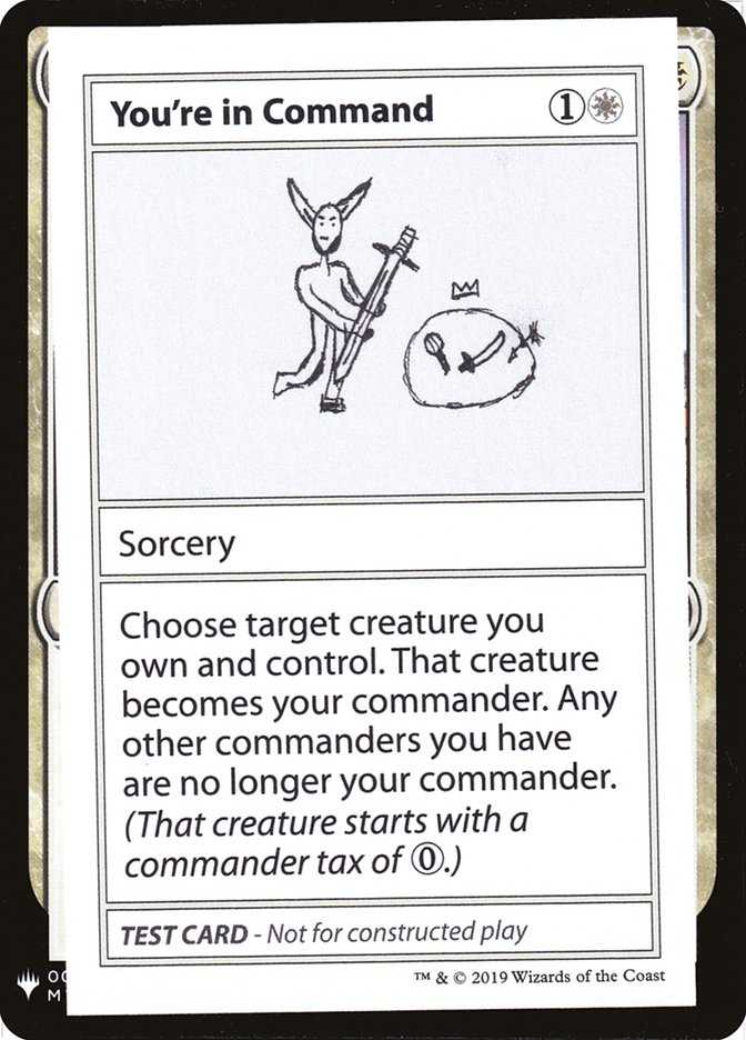You're in Command [Mystery Booster Playtest Cards] | Fandemonia Ltd