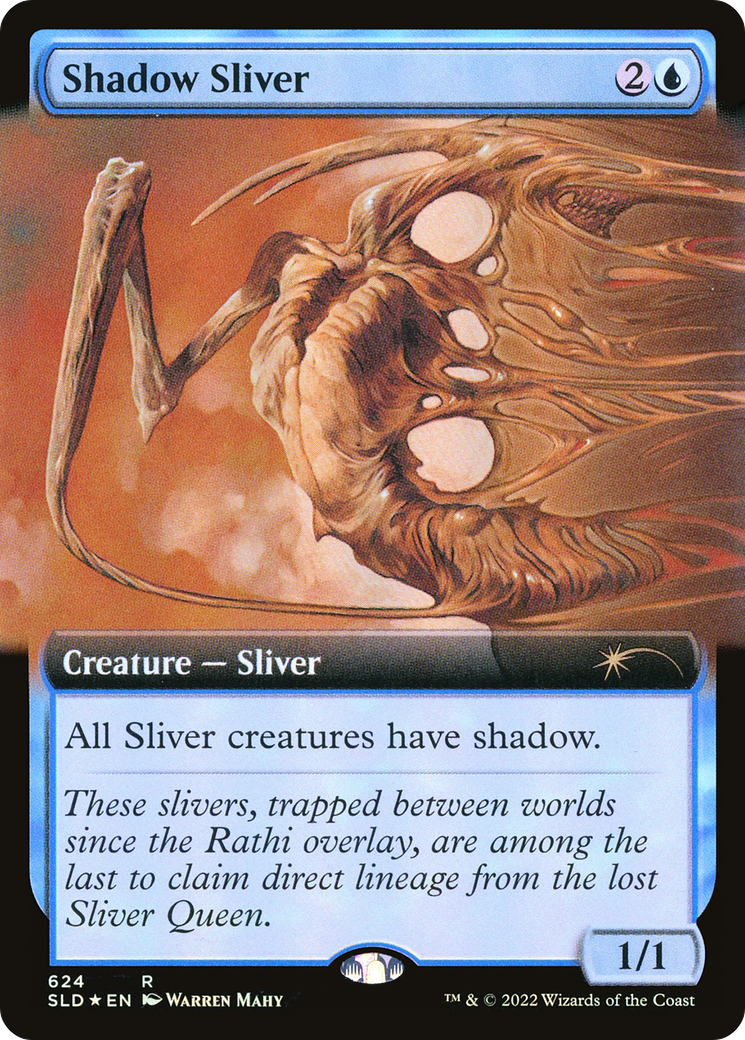 Shadow Sliver (Extended Art) [Secret Lair Drop Promos] | Fandemonia Ltd