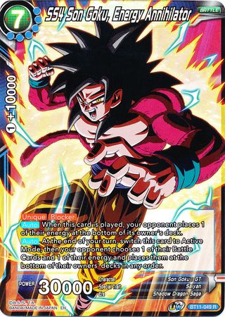 SS4 Son Goku, Energy Annihilator (BT11-049) [Vermilion Bloodline 2nd Edition] | Fandemonia Ltd