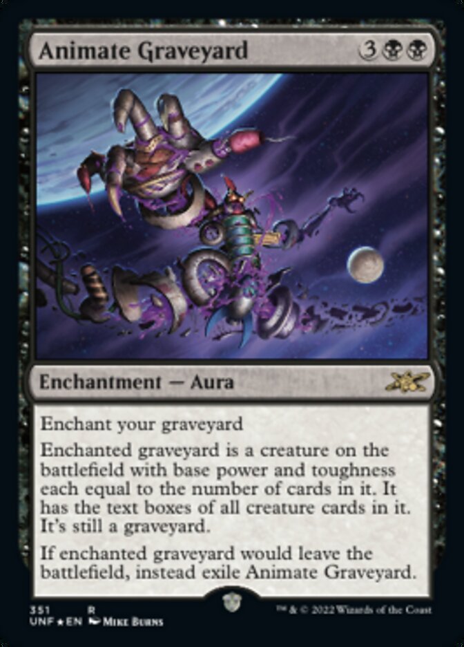 Animate Graveyard (Galaxy Foil) [Unfinity] | Fandemonia Ltd