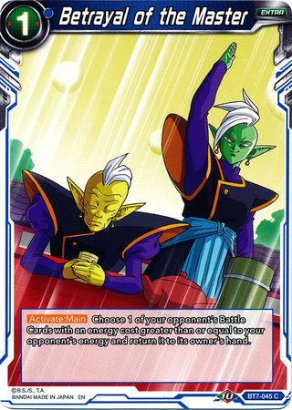 Betrayal of the Master (BT7-045) [Assault of the Saiyans] | Fandemonia Ltd