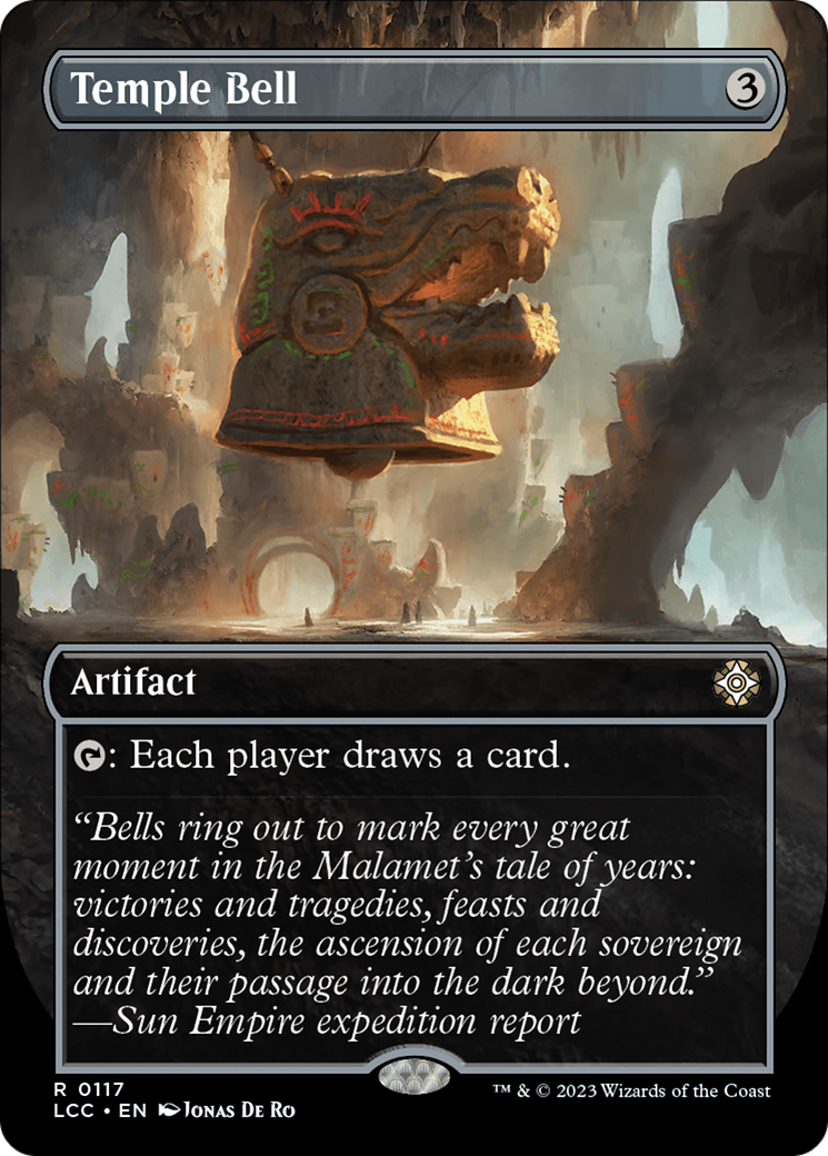Temple Bell (Borderless) [The Lost Caverns of Ixalan Commander] | Fandemonia Ltd