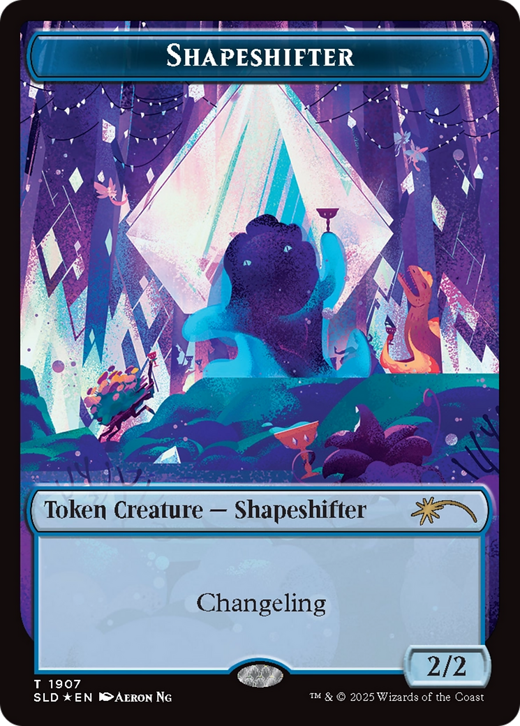 Shapeshifter Token (1907) (Double Rainbow Foil) [Secret Lair Drop Series] | Fandemonia Ltd