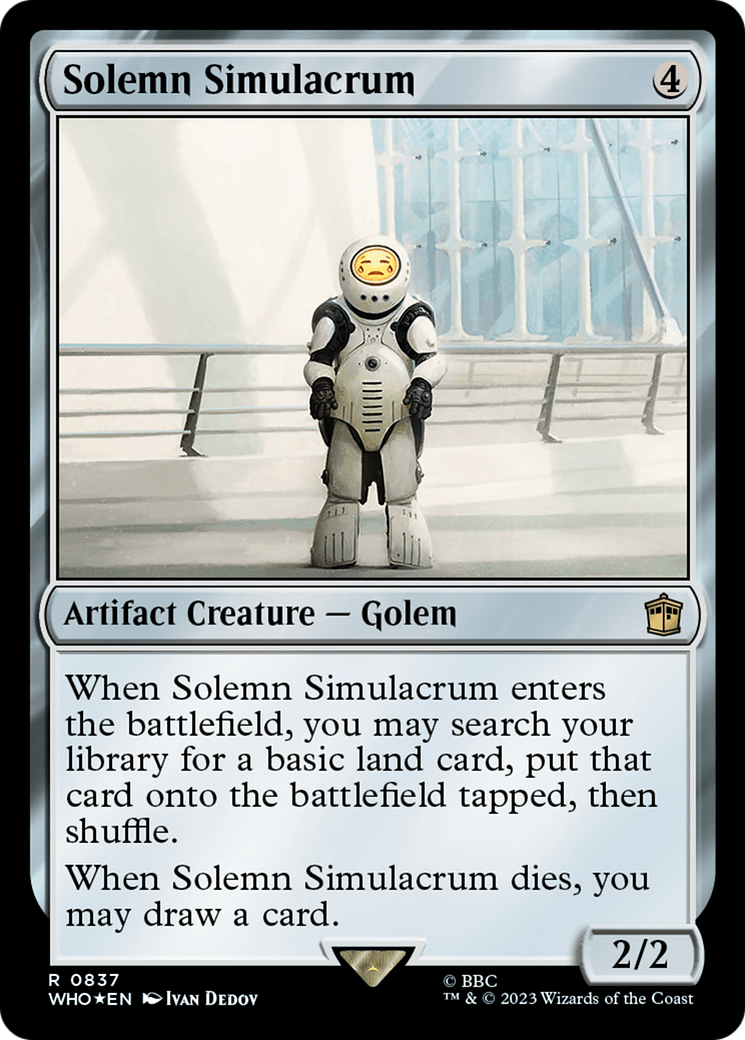 Solemn Simulacrum (Surge Foil) [Doctor Who] | Fandemonia Ltd