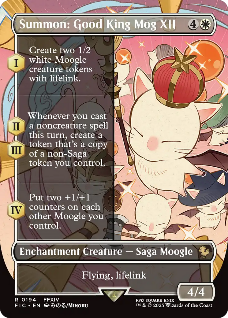 Summon: Good King Mog XII (Borderless) [FINAL FANTASY Commander] | Fandemonia Ltd