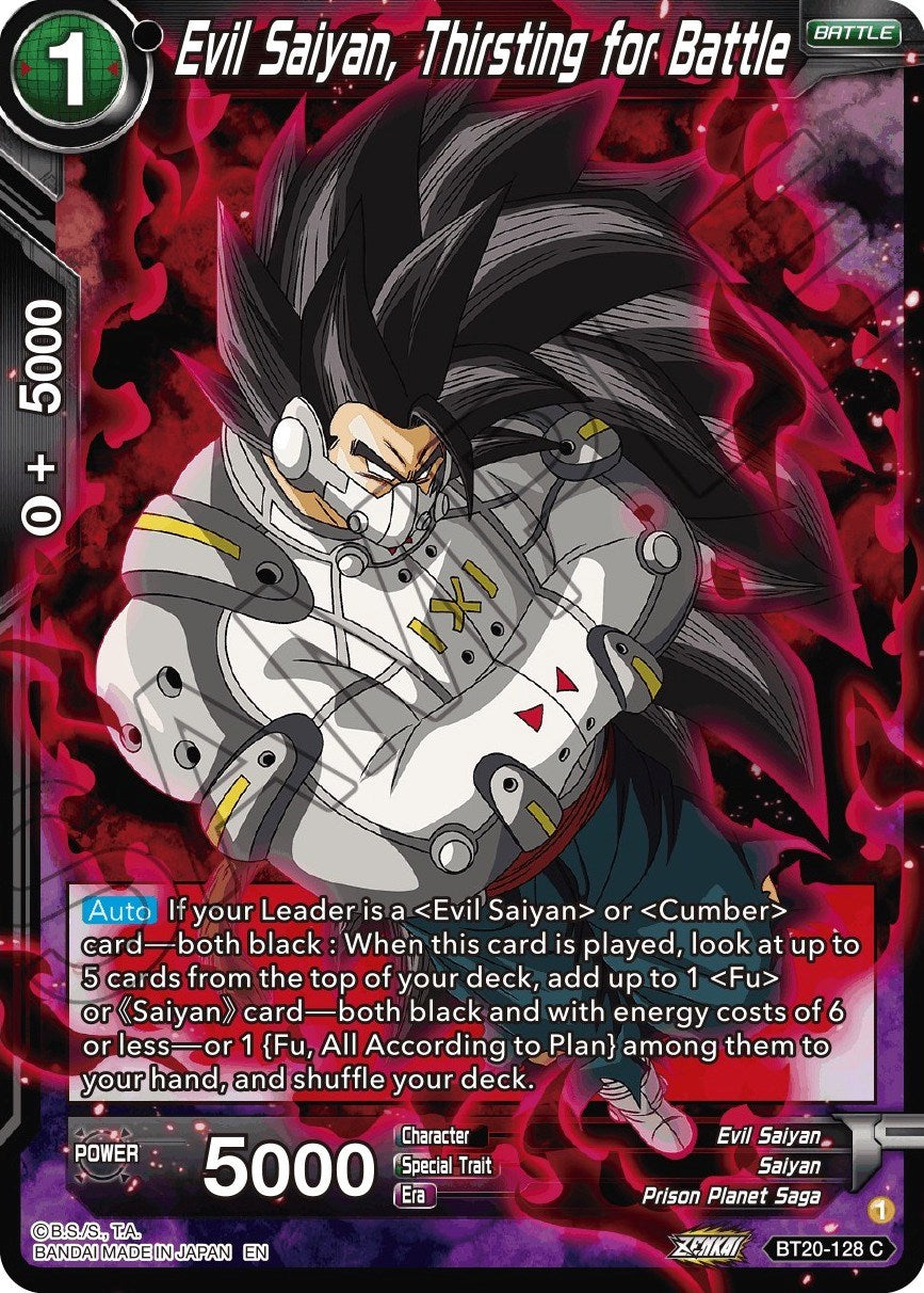 Evil Saiyan, Thirsting for Battle (BT20-128) [Power Absorbed] | Fandemonia Ltd