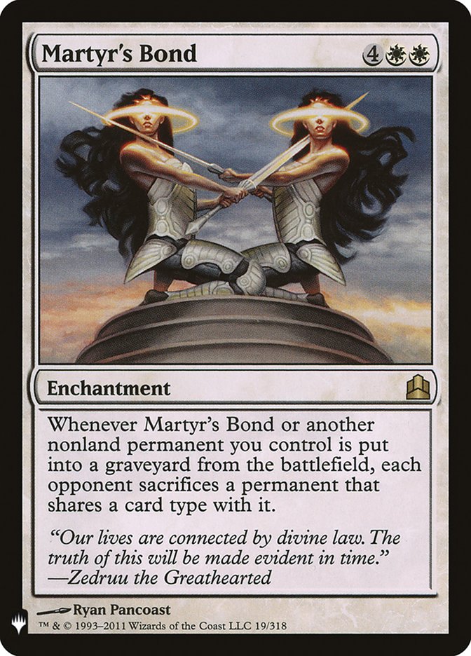 Martyr's Bond [The List] | Fandemonia Ltd