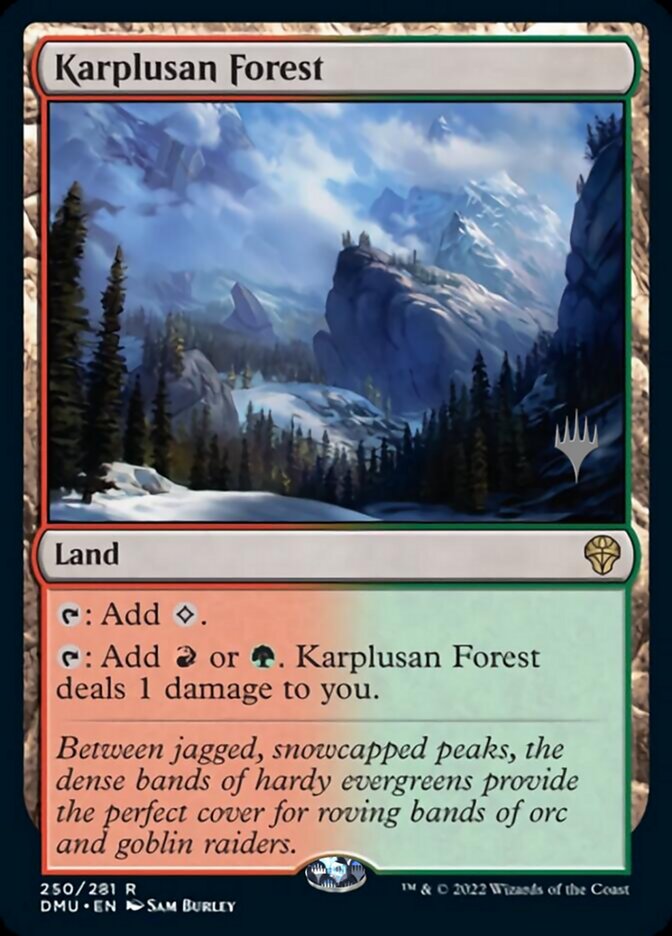 Karplusan Forest (Promo Pack) [Dominaria United Promos] | Fandemonia Ltd