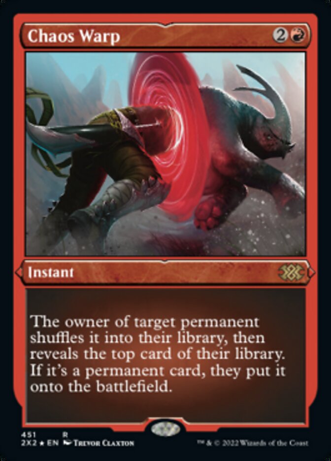 Chaos Warp (Foil Etched) [Double Masters 2022] | Fandemonia Ltd