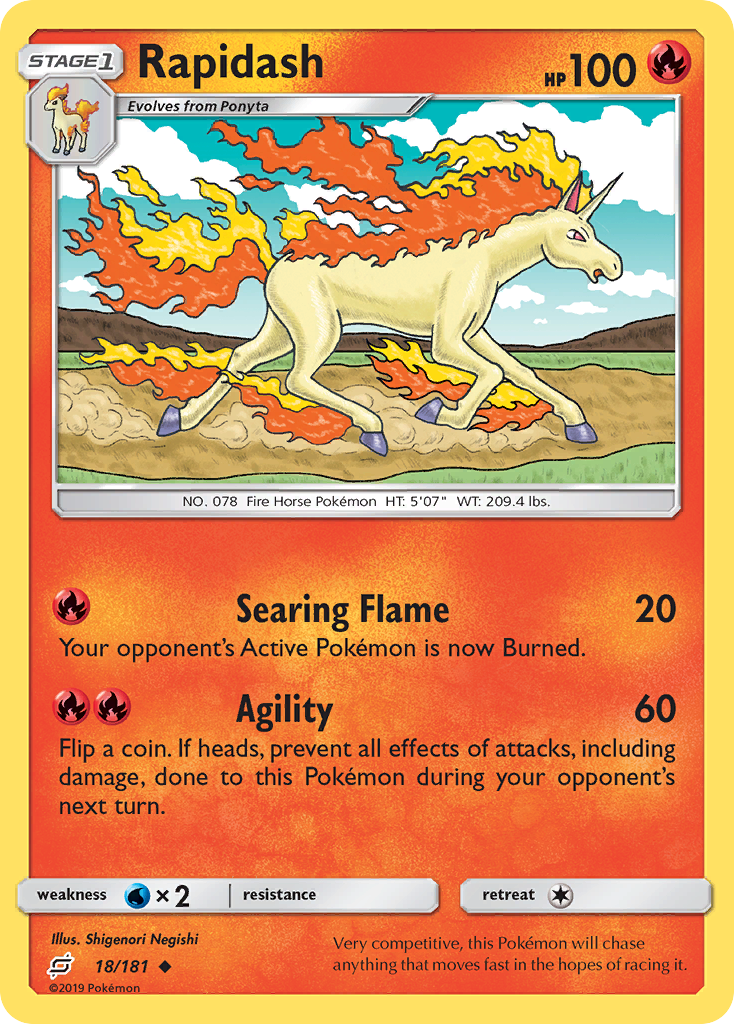 Rapidash (18/181) [Sun & Moon: Team Up] | Fandemonia Ltd