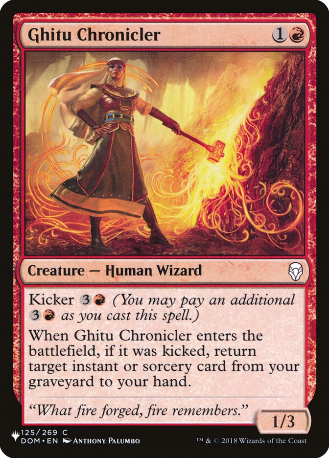 Ghitu Chronicler [The List] | Fandemonia Ltd