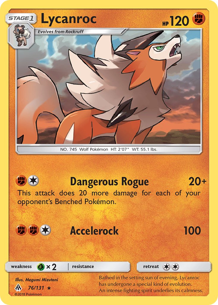 Lycanroc (76/131) (Theme Deck Exclusive) [Sun & Moon: Forbidden Light] | Fandemonia Ltd