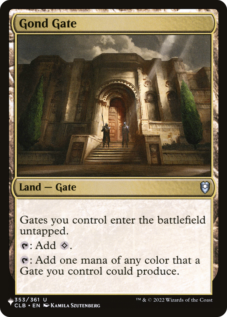Gond Gate [The List] | Fandemonia Ltd