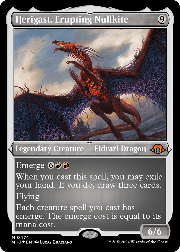 Herigast, Erupting Nullkite (Foil Etched) [Modern Horizons 3] | Fandemonia Ltd
