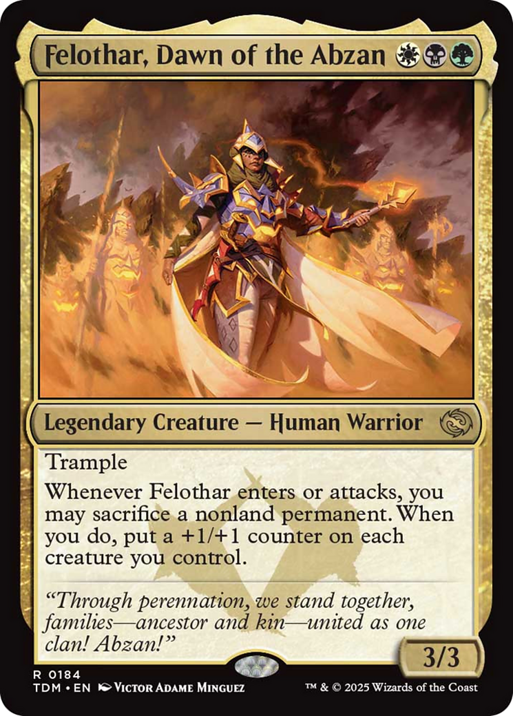 Felothar, Dawn of the Abzan [Tarkir: Dragonstorm] | Fandemonia Ltd
