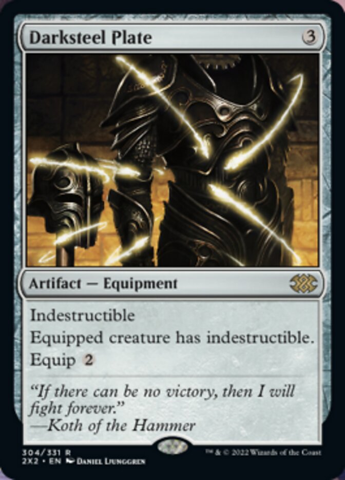 Darksteel Plate [Double Masters 2022] | Fandemonia Ltd