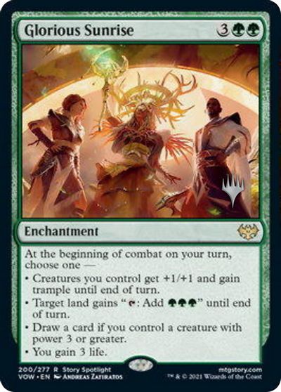 Glorious Sunrise (Promo Pack) [Innistrad: Crimson Vow Promos] | Fandemonia Ltd