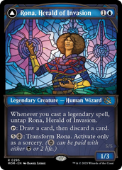 Rona, Herald of Invasion // Rona, Tolarian Obliterator (Showcase Planar Booster Fun) [March of the Machine] | Fandemonia Ltd