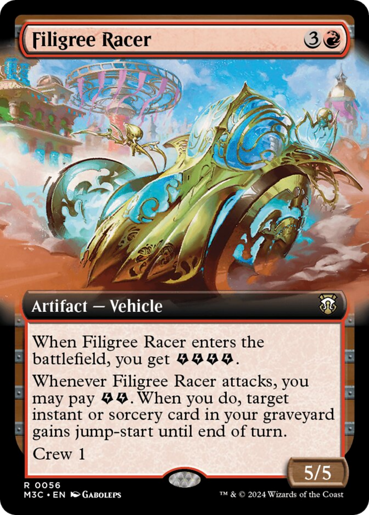 Filigree Racer (Extended Art) [Modern Horizons 3 Commander] | Fandemonia Ltd