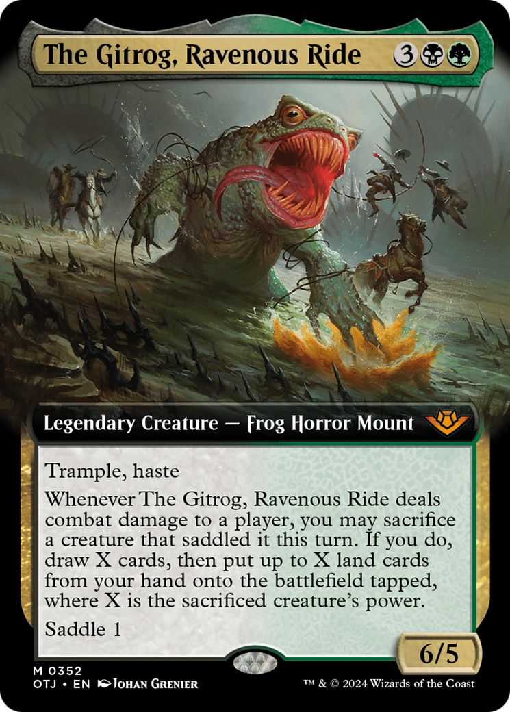 The Gitrog, Ravenous Ride (Extended Art) [Outlaws of Thunder Junction] | Fandemonia Ltd