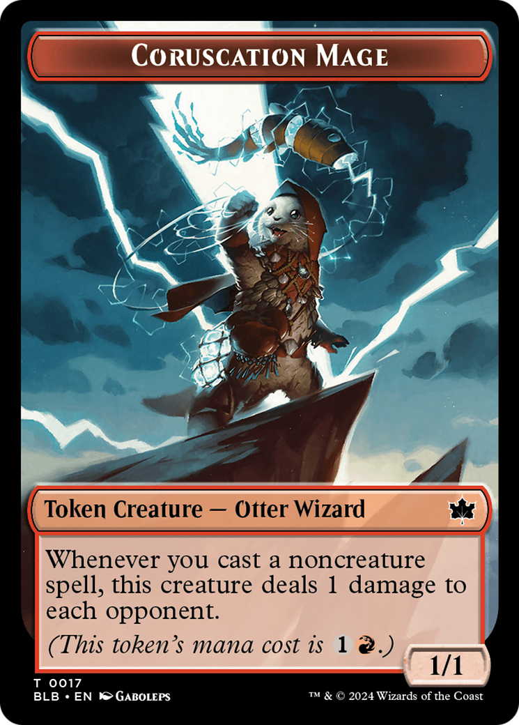 Food // Coruscation Mage Double-Sided Token [Bloomburrow Tokens] | Fandemonia Ltd