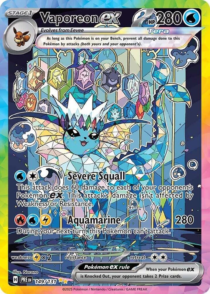 Vaporeon ex (149/131) [Scarlet & Violet: Prismatic Evolutions] | Fandemonia Ltd