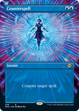 Counterspell (Borderless Alternate Art) [Modern Horizons 2] | Fandemonia Ltd