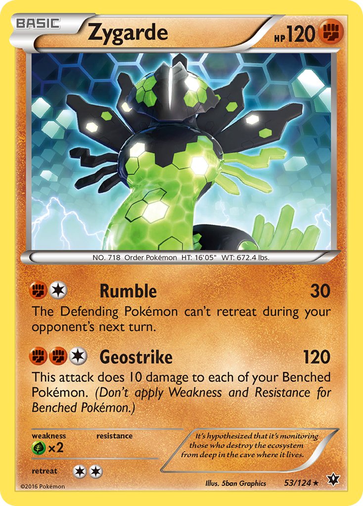 Zygarde (53/124) (Theme Deck Exclusive) [XY: Fates Collide] | Fandemonia Ltd