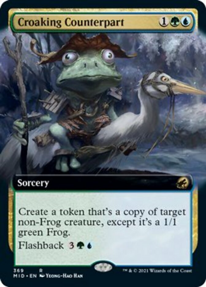 Croaking Counterpart (Extended Art) [Innistrad: Midnight Hunt] | Fandemonia Ltd