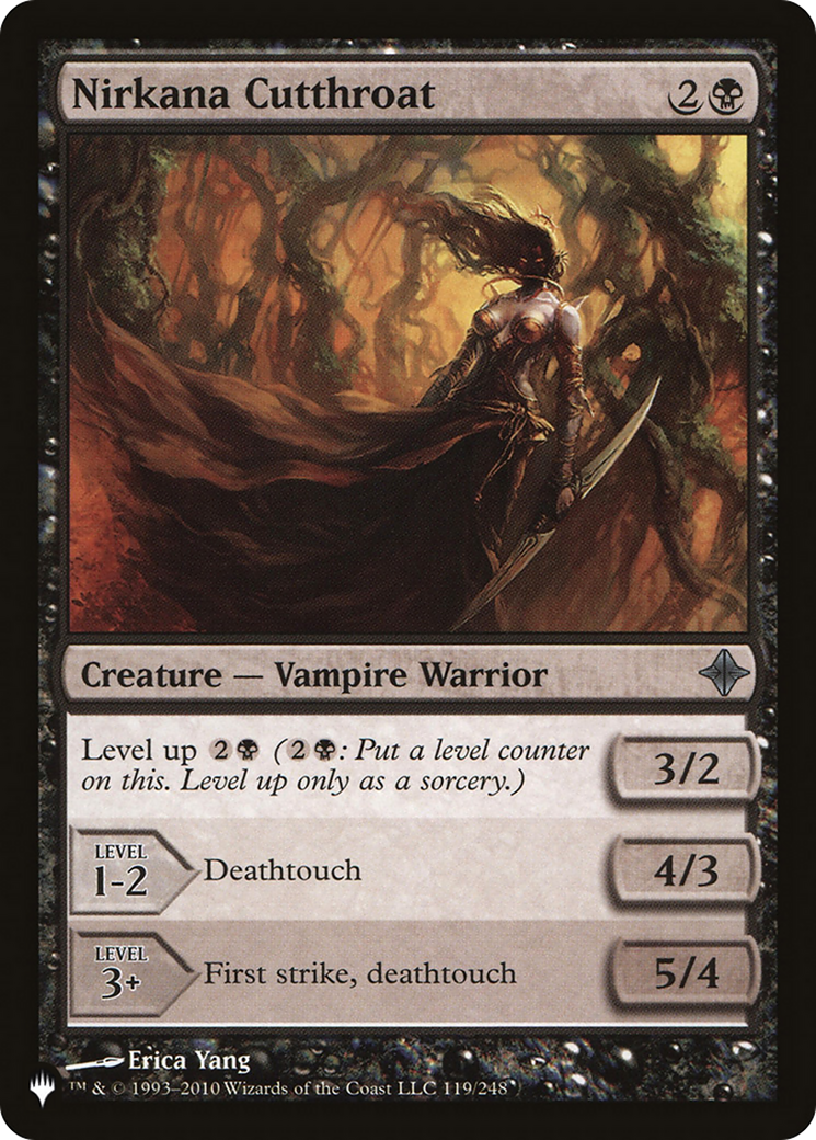 Nirkana Cutthroat [The List] | Fandemonia Ltd