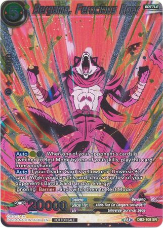 Bergamo, Ferocious Roar (Vicious Rejuvenation Revival Pack) (DB2-108) [Promotion Cards] | Fandemonia Ltd