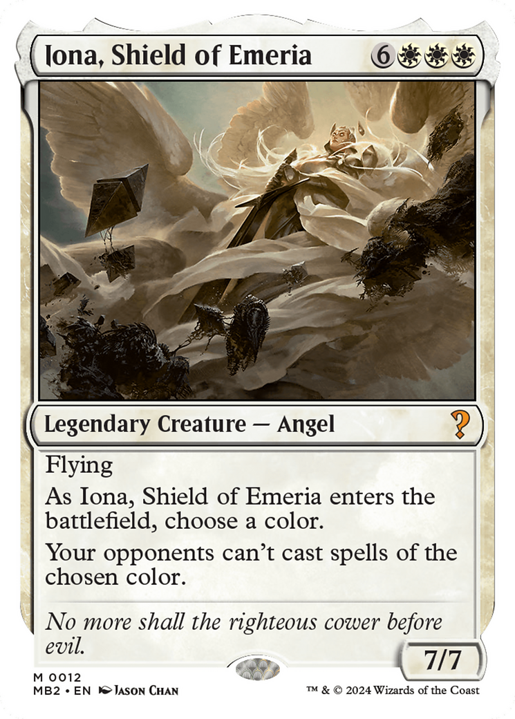 Iona, Shield of Emeria (White Border) [Mystery Booster 2] | Fandemonia Ltd