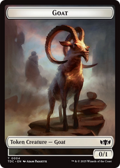 Goat // Timeless Witness Double-Sided Token [Tarkir: Dragonstorm Commander Tokens] | Fandemonia Ltd