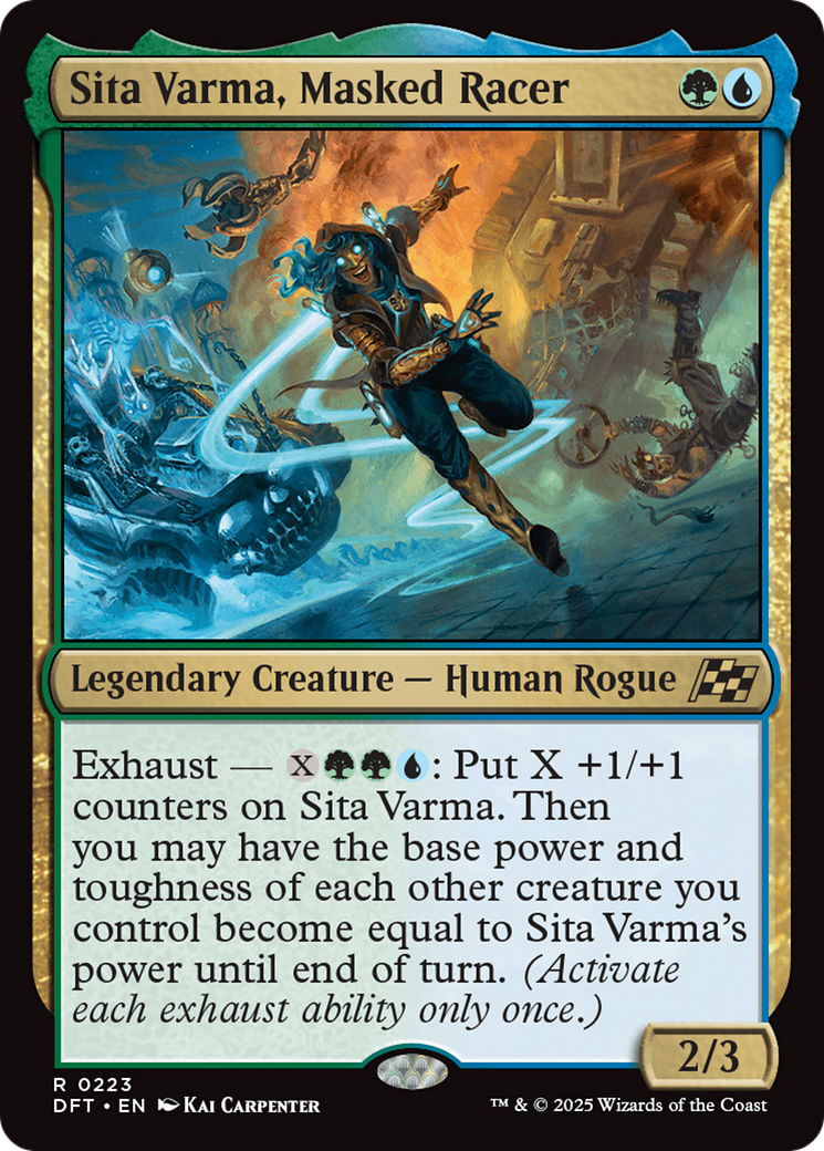 Sita Varma, Masked Racer [Aetherdrift] | Fandemonia Ltd