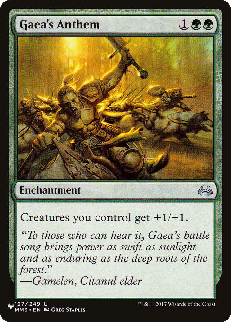 Gaea's Anthem (MM3) [The List] | Fandemonia Ltd