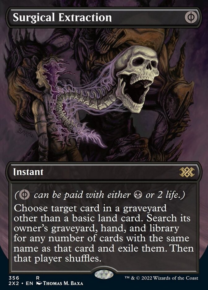 Surgical Extraction (Borderless Alternate Art) [Double Masters 2022] | Fandemonia Ltd
