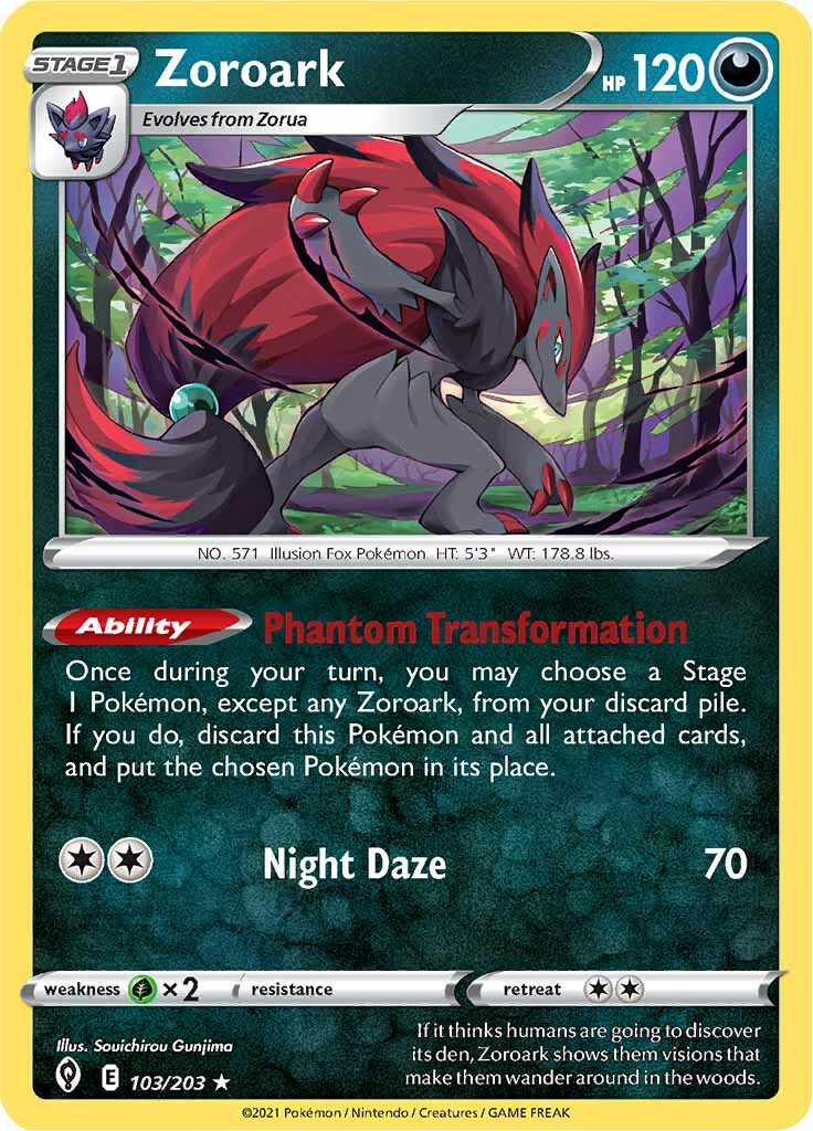Zoroark (103/203) [Sword & Shield: Evolving Skies] | Fandemonia Ltd