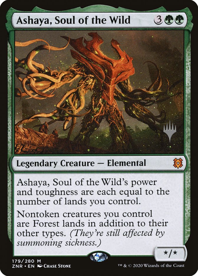 Ashaya, Soul of the Wild (Promo Pack) [Zendikar Rising Promos] | Fandemonia Ltd