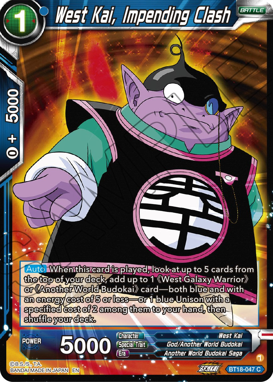 West Kai, Impending Crash (BT18-047) [Dawn of the Z-Legends] | Fandemonia Ltd