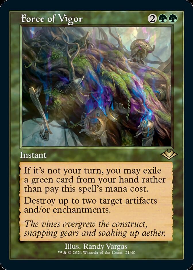 Force of Vigor (Retro) [Modern Horizons] | Fandemonia Ltd