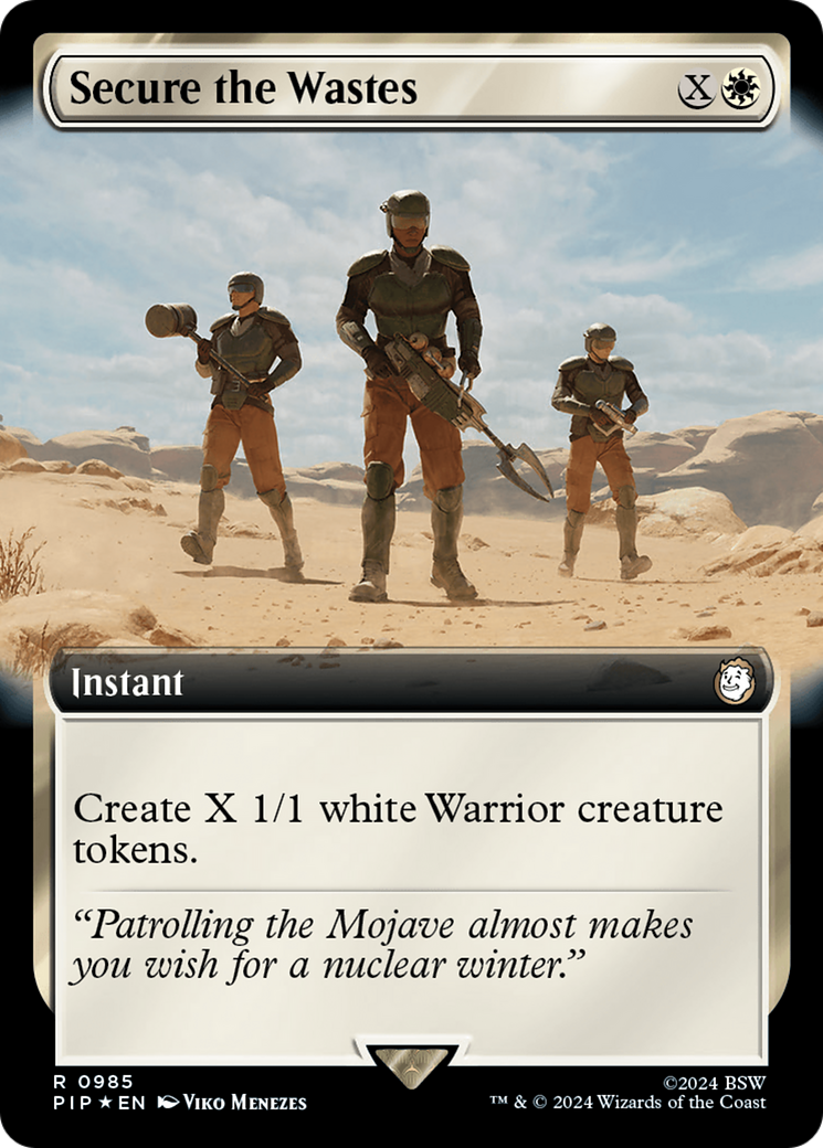 Secure the Wastes (Extended Art) (Surge Foil) [Fallout] | Fandemonia Ltd
