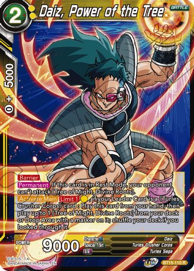 Daiz, Power of the Tree (BT15-110) [Saiyan Showdown] | Fandemonia Ltd