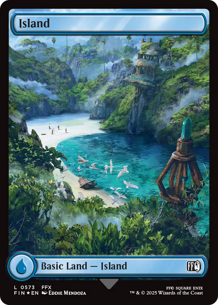Island (0573) (Surge Foil) [FINAL FANTASY] | Fandemonia Ltd