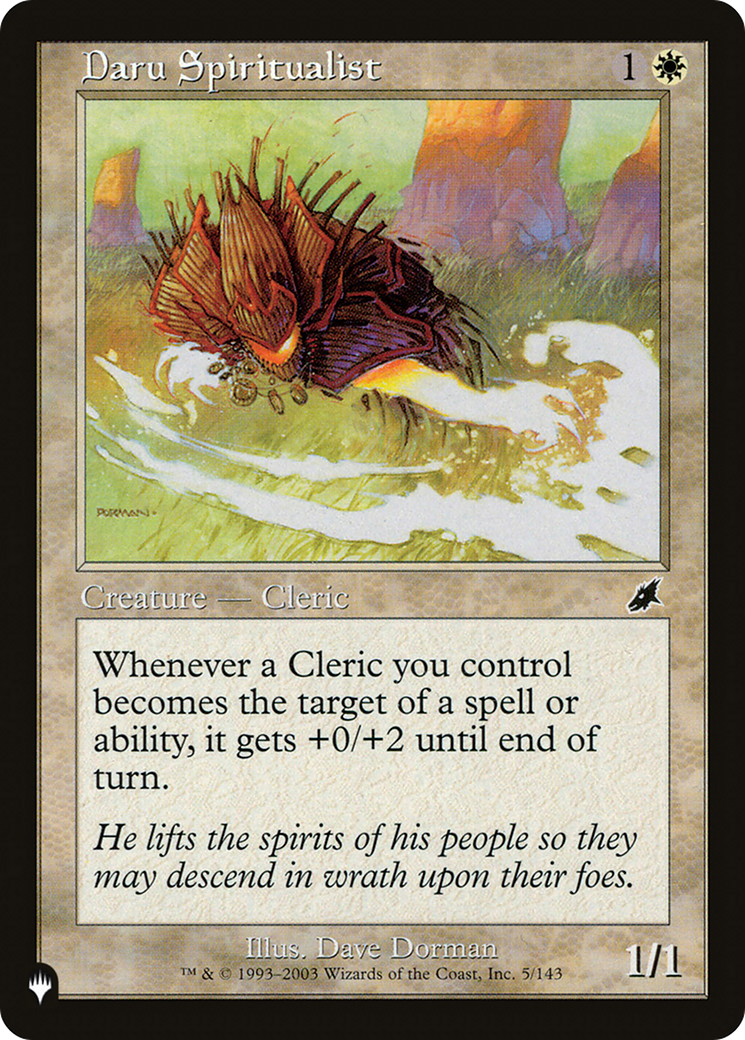 Daru Spiritualist [The List] | Fandemonia Ltd